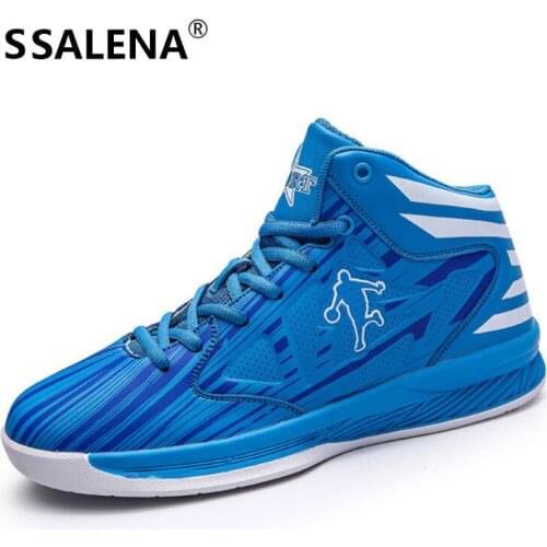 Men Professional Basketball Shoes Man Breathable Outdoor Basketball Sneakers Light Lace Up Shockproof Gym Ankle Boots AA11866