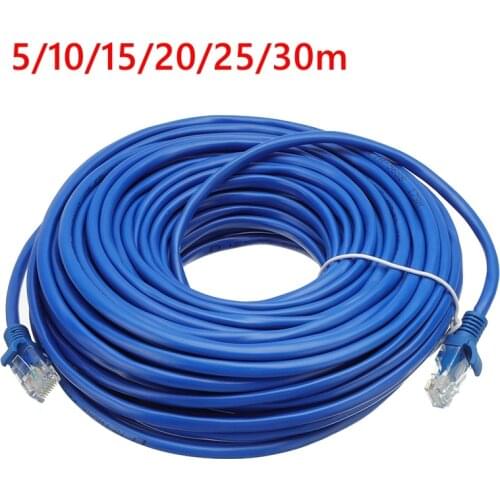 High Quality 5/10/15/20/25/30M Meter RJ45 CAT5 Internet Cable Lan Network Wire Internet Lead Cord Router
