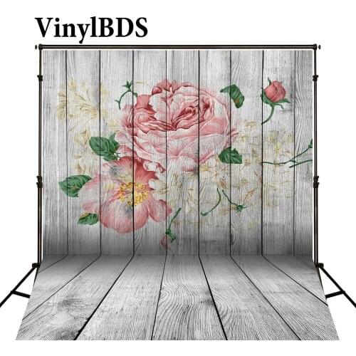 VinylBDS Happy Mothers Day Photography Backdrops White Wood Wall Backgrounds Large Size Seamless Photo for Photos studio shoot