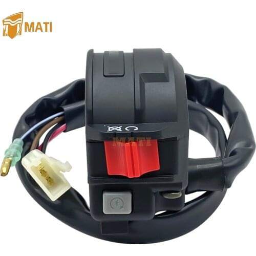 Left Handlebar Switch Control Start Engine Run Off for Yamaha ATV Badger Grizzly Raptor 50 80 YFM50 YFM80 4EM-83975-00-00