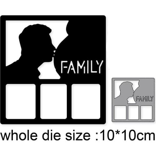 Metal Cutting Dies Cut Mold Man Kissing Pregnant Woman Decoration Scrapbooking Paper Craft Knife Mould Blade Punch Stencils dies