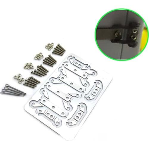 Metal Door Hinge for 1/14 Tamiya RC Truck Trailer Tipper Scania MAN Benz Actros Volvo Car Diy Parts