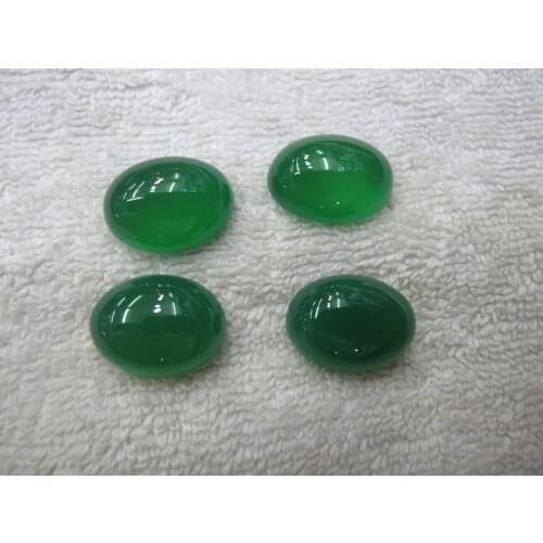 Wholesale Natural Green Agat e Carnelian Bead Cabochon 15x20mm Oval Gem Stone Cabochon 20pcs/lot