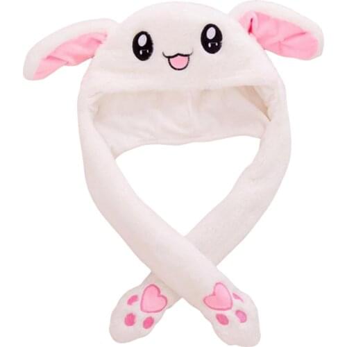 Plush Hat with Removable Ears and LED Lamp Cute Claws Airbag Cap Cosplay Accessory for Boys / Girls