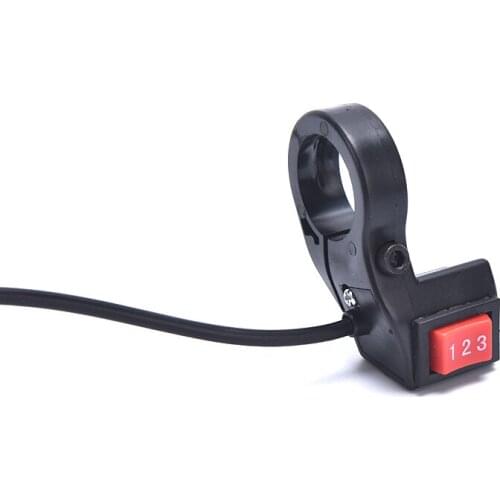 3 Gears Switch Button E-bike Motor Scooter Handlebar Mounted Universal Button Three Speed Switch Electric Bicycle Accessories