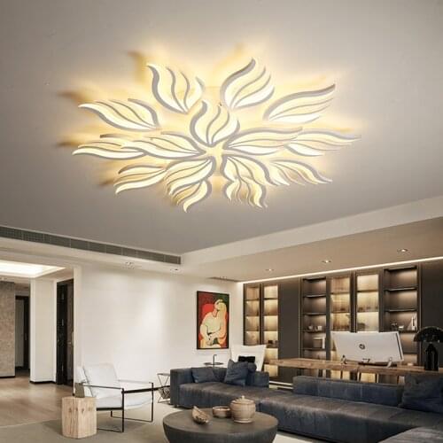 Led Ceiling Lamp Modern Living Room Simple Nordic Study Room Creative Atmosphere Aisle Mall Hall Home Bedroom Petal Model Room