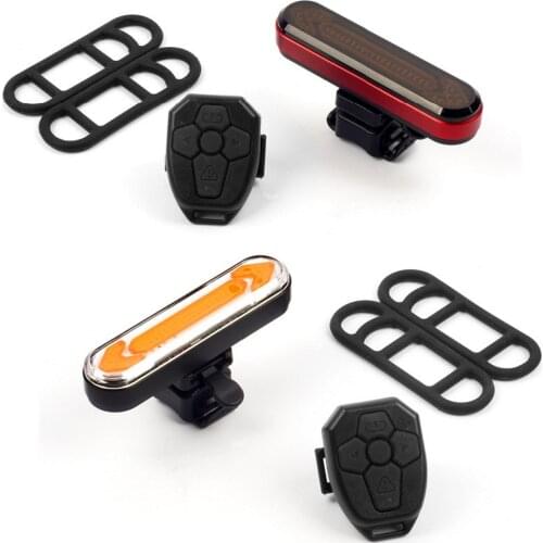 Bicycle light BK600 turn signal signal light USB charging tail light 36 LED safety warning 3 modes 2 rubber parts 500mAh 3.7V