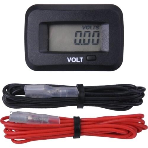 Waterproof Digital LCD Voltmeter Voltage Meter Gauge for generator robot milking ATV Tractor TRIMMER Marine sprayers RL-HM038V