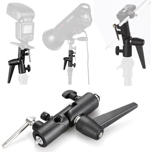 All metal flash base / H-type base can be equipped with umbrella / flasher Light stand / tripod universal lamp holder