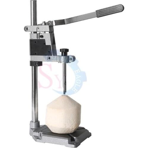 JZSY small manual pressure green coconut hole puncher keypunch machine/hand press tender coconut straw hole opener for drinking