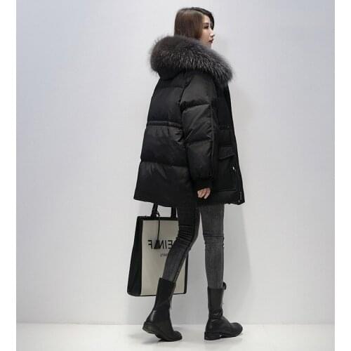 XS-4XL big size Women Jacket Medium Style Womens Winter Coats Down Cotton Waterproof Windproof Black White Outdoors Sport Parkas