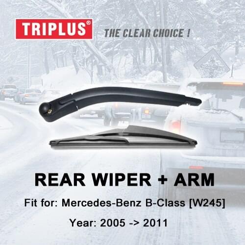 Rear Wiper Arm with Blade for Mercedes Benz B Class W245 (2005-2011) 1pc 12" 290mm, Rear Wiper Arm & Rear Wiper Blades
