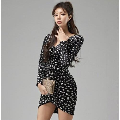 Plus Size Print Winter Velvet Dress Ladies Long Sleeve Asymmetrical Wrap Mini Dress Ladies Black Casual Vestido Largos Kerstjurk