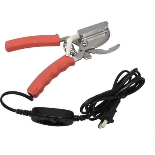 1 pcs Electro Heating Tail Clamp Cutter Tail Clamp Piglets tail cutting plier Cutting Docked Tail Pig Sheep Goat Farm Equipment