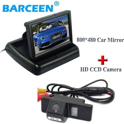 170 degree car reserve camera rainproof+4.3" car monitor for NISSAN QASHQAI X-TRAIL for Citroen C4/C5 for Peugeot 307 Hatchback