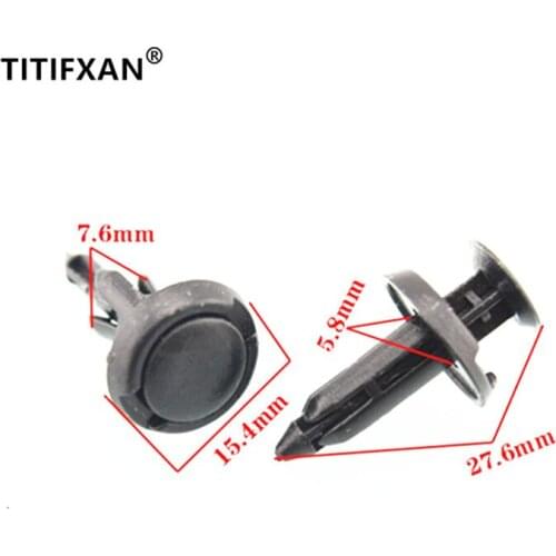 20PCS Car rear wheel eyebrow leaf plate fender protector lengthened expansion fixation push-in plastic fastener for Toyota Vios