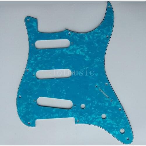 4 pcs New 3-Ply Light Blue Pearl Pickguard for Fender ST Strat Guitar Replacement