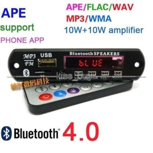 Bluetooth phone APP amplifier 10W+10W FLAC MP3 Player audio decoder board f CAR