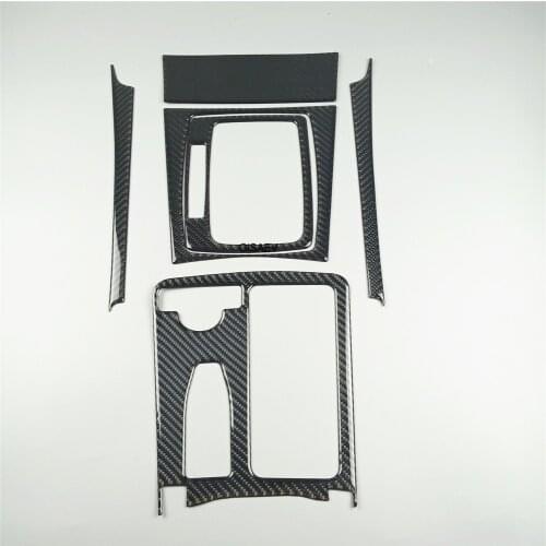 For 2007-2013 Mercedes-Benz C-Class W204 carbon fiber center console gearbox panel decoration water cup frame decoration