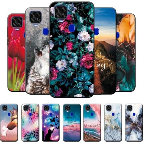 For ZTE Axon 11 SE 5G Case Cover on for ZTE Axon 11 SE 5G 11SE Soft Silicon Case Phone Case Flower Protective Bumper Cover 6.53