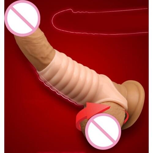 EXVOID Penis Erection Cock Ring Penis Sleeve G-spot Massage Sex Toys for Men Reusable Condom Delay Ejaculation Dildo Enlargement