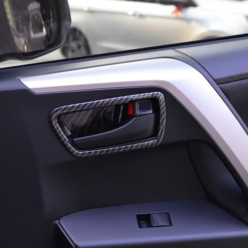 Carbon Fiber Dashboard Frame Cover For Toyota RAV4 2015 2016 Interior Car Decoration Trim For Toyota RAV4 2017 2018 ACCESSORIES