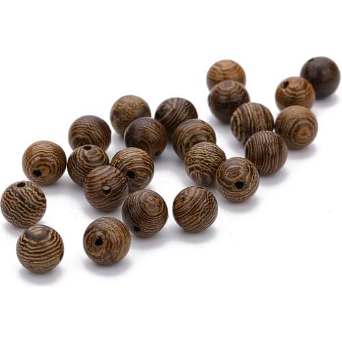 Round Striped Cylinders Wooden Beads Handmade DIY Jewelry Ornament Accessories MaterialsLoose Bracelet Necklace Spacer Beads