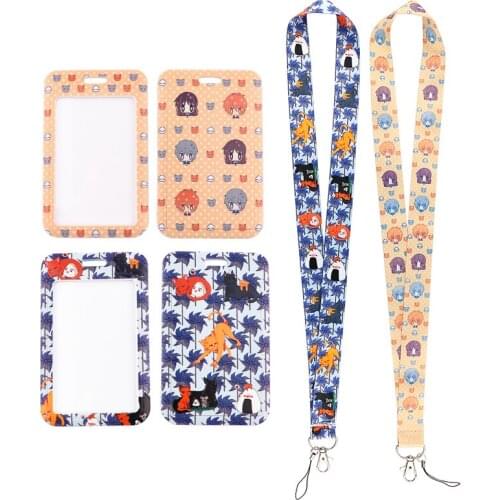 MD967 DMLSKY Comics Cute Lanyard Card ID Badge Holder Keychain Holder Key Rings Accessories Gift For Fans