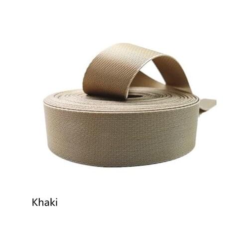 New Khaki 5cm 5M Backpack Herringbone Pattern Strap Nylon Webbing Knapsack Strapping Satin Belt Sewing Bag Belt Accessories