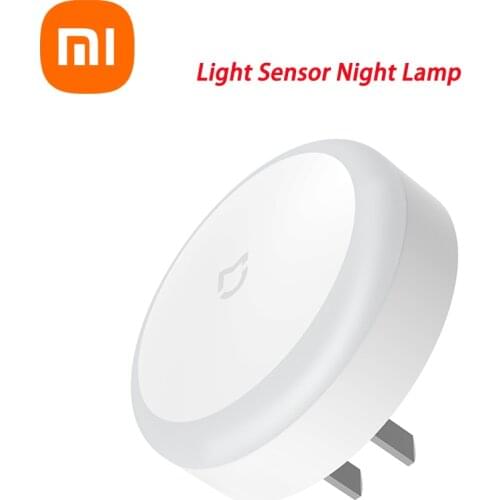 Original Xiaomi Mi Mijia US Plug LED Night Light Light Sensor Night Lamp For Home Bedroom Aisle AC 220V EU/UK/AU Adapter