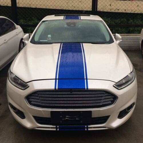 2017 Popular Light Blue Reflective Parallel Line Sticker For Ford Mondeo /Mustang Z2CA512