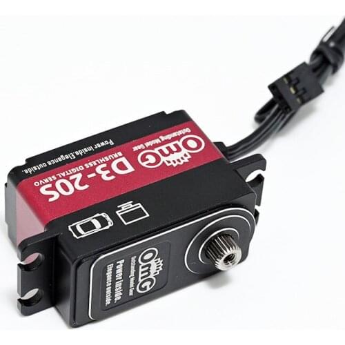 OmG D3-20S Programmable Brushless Motor High Voltage Servo Competition Version 1:10 Rc Touring Car/Vehicle Servo For 1:10 Rc Car