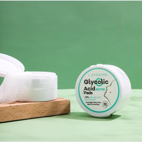 Glycolic acid pads It can inhibit epidermal keratosis remove acne reduce acne reduce pores control oil anti-aging Nursing pads