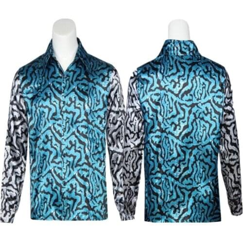 Tiger King Shirt Joe Exotic Cosplay Costumes Boys Girls Floral Pattern Long Sleeve Shirts Tops Outfits Men Women Halloween