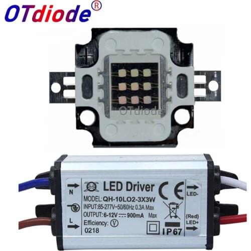 10W UV led ultraviolet 365nm 375nm 385nm 395nm 410nm 420nm High Power led lamp light+10W AC220V/DC12V Driver