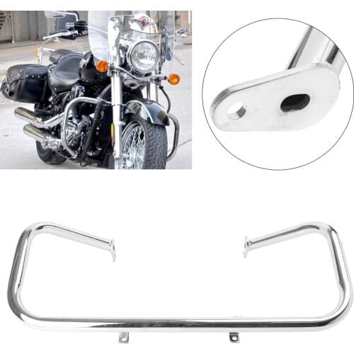 Highway Engine Guard Crash Bar Protector for KAWASAKI Vulcan VN900 Classic LT 2006-2013 & VN 900 Custom 2007-2013 Steel Chrome
