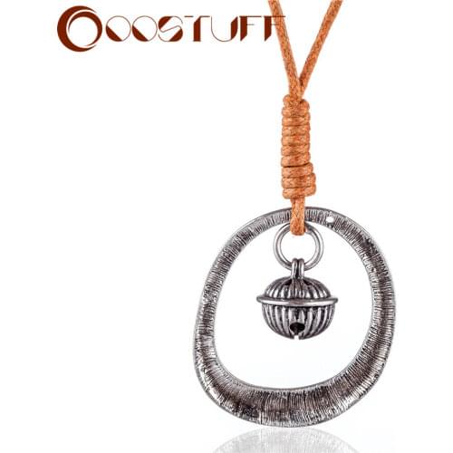 Vintage Jewelry for Women Long Necklace Chokers necklaces & pendants Bell Pendant Jewellery Suspension Alloy 2021 New Arrival