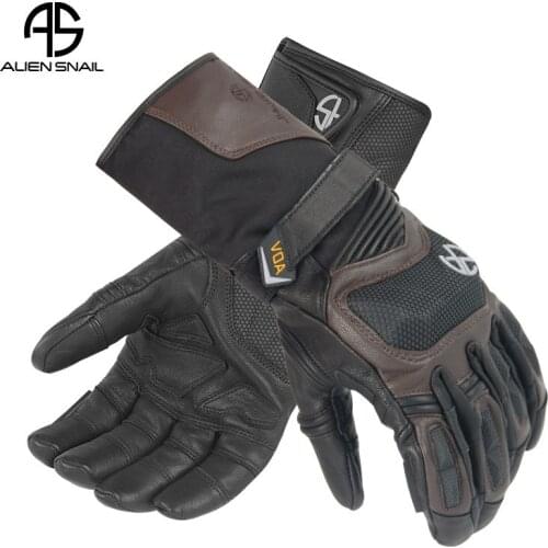 Winter Warm Waterproof Leather Motorcycle Racing Gloves Windproof Rider Riding Protective Glove Motorbike Gloves Touch Screen