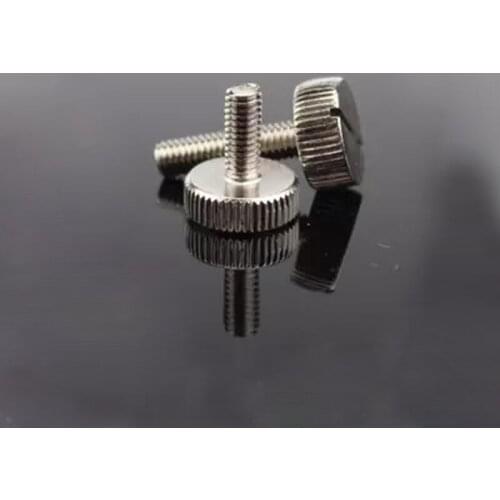 M3 M4 Slot Thumb Screw Slotted Hand Tighten Adjust Set Screws Length 8-16mm 10Pcs