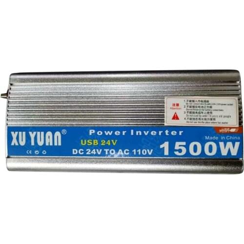 1500W Car and Home Power Inverter DC 12V/24V to AC 110V/220V Power Converter H8WE