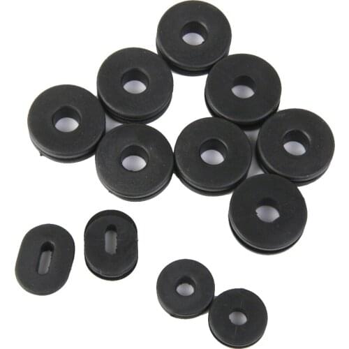 24pcs Black Rubber Side Cover Grommets For Motorcycle Car Auto GS125