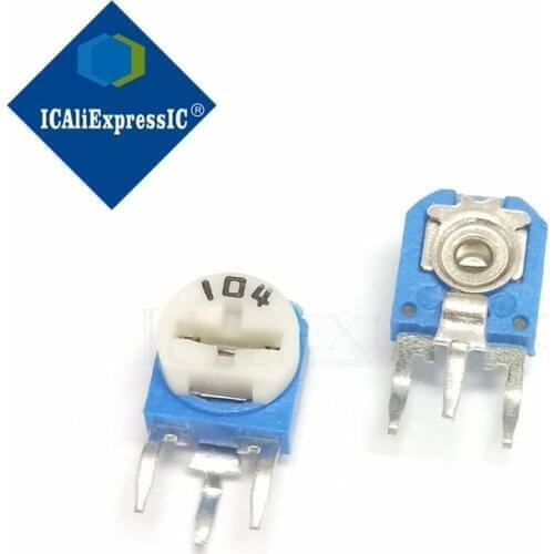 500pcs RM063 RM-063 100 200 500 1K 2K 5K 10K 20K 50K 100K 200K 500K 1M ohm Trimpot Trimmer Potentiometer variable resistor