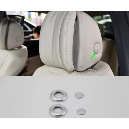 Car Accessories Interior Decoration ABS Car Seat Headrest Adjustment Cover Trim For Mercedes-Benz E Class 2016 Car Styling