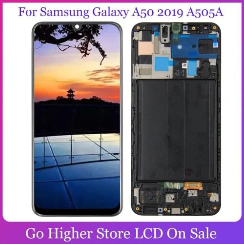 AMOLED / OLED / TFT For Samsung Galaxy A50 A505 2019 Lcd A505F/DS A505F A505FD A505A Lcd Display Digitizer Assembly