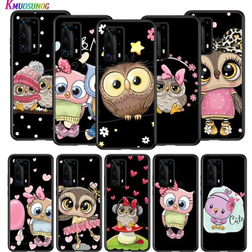 Lovely Animal Owl for Huawei P Smart Z S Pro Plus 2021 2020 Nova 7i 7 6 SE 5i 5Pro 4E 4 3i 3e 3 2 2i Lite 2 Phone Case