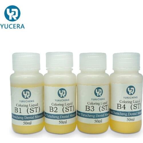 Dental Lab Use Zirkonia Disc ST A1 A2 Dyeing Solution HT ST White Zirconia Blocks Coloring Liquid