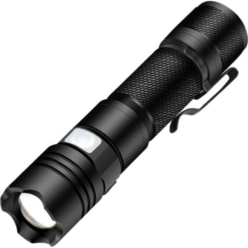 IP68 Waterproof T6 LED Flashlight Rechargeable 10W Ultra Bright 5 Lighting Modes Led Torch for Outdoor Camping Hiking Cycling