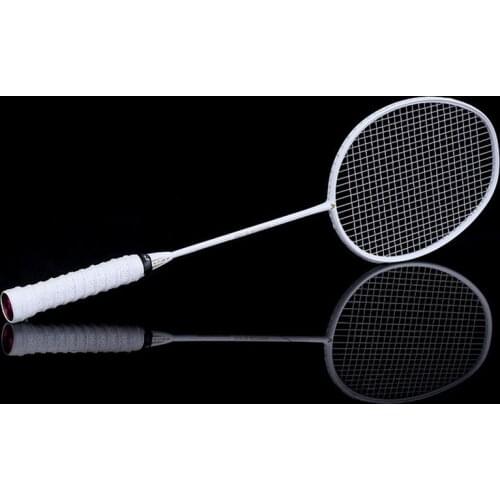 Graphite Single Badminton Racquet Professional Carbon Fiber Badminton Racket with Carrying Bag FK88