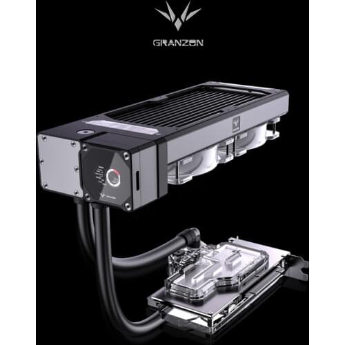 Granzon GPU AIO Water Cooling Kit For RTX3090/3080 Graphics Card,MOD All In one VGA Memory VRAM Radiator Cooler GZGPU-M240N