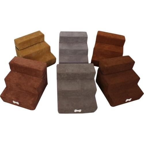 Pet Stair Step Flannel Dog Detachable Three-Story Staircase Assembly Removable Wash Stairs Ladder Dog Stair